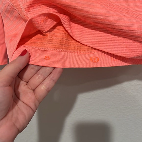 Lululemon Orange Long Sleeve Swiftly Tech Shirt - Picture 5 of 6